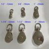 1Pcs Single/Double Wheels Moving Pulley 43/58/86mm Metal Sheave Messenger Pulley  Tackle Lifting