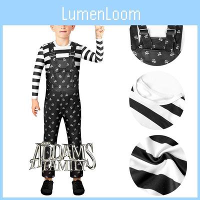 Wednesday Addams Cosplay Costumes Boys Girls Kids Overalls Halloween Xmas Party