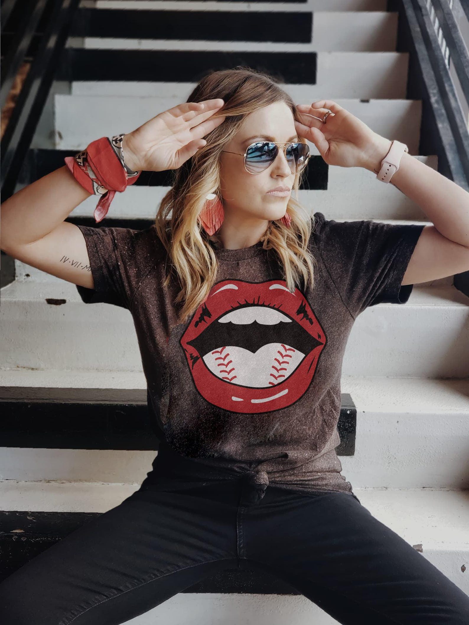 Baseball Mouth | Game Day T-Shirt | Ruby s Rubbish® 2XL
