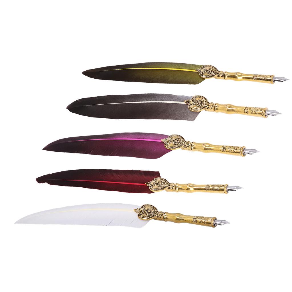 Pen Fluent Comfortable Writing Vintage Elegance Exquisite Workmanship Quill Pen for
