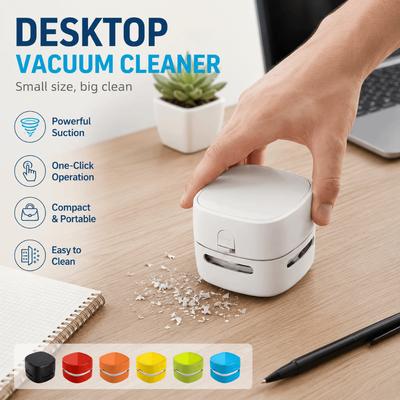 Rechargeable Desktop Vacuum Cleaner High Suction Power Handheld Vacuum Cleaner  Office