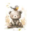 Boho Style Cartoon Animal Illustrations Posters Prints Canvas Painting Wall Art Picture Living Room Home Baby Room Nursery Decor