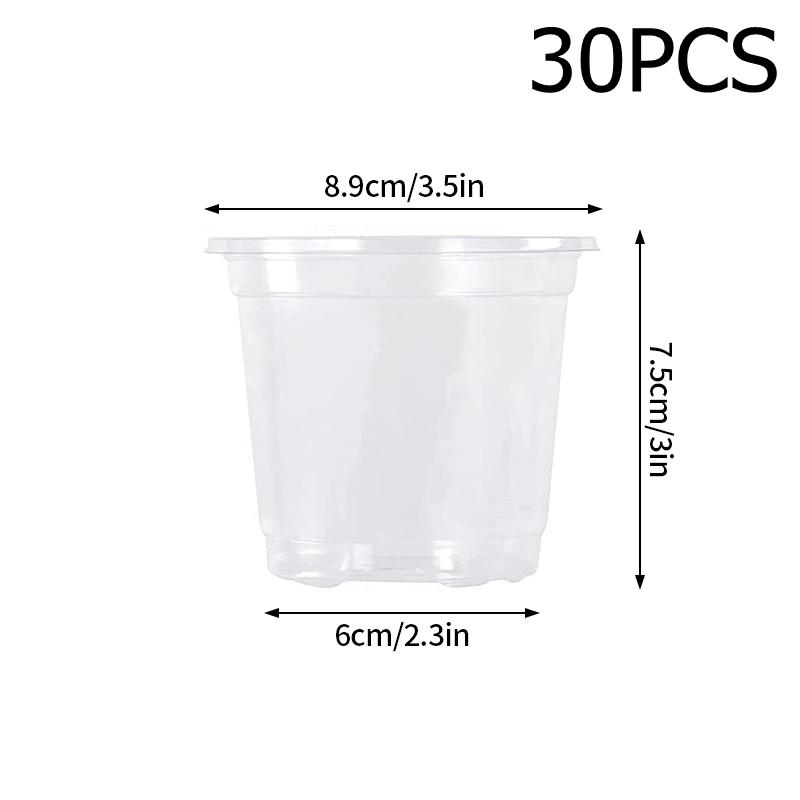 Plastic Plant Nursery Pot 3.5/4/5Inch Seedling Cup Plant Rooting Flowerpot Garden Transplanting Growing Pot Garden Supplies