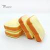 Stress Relief Squeeze Toy 1/2Pcs Simulated Toast Toy, Sliced Bread Sensory Soft Stretchy Fake Food Fidget for Kids Teens Adults Decompression Toys