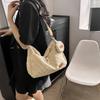 Shangxin Spring Large Capacity Canvas Tote Bag Checked Mother and Child Bag Versatile Casual One Shoulder Portable Tide Bag