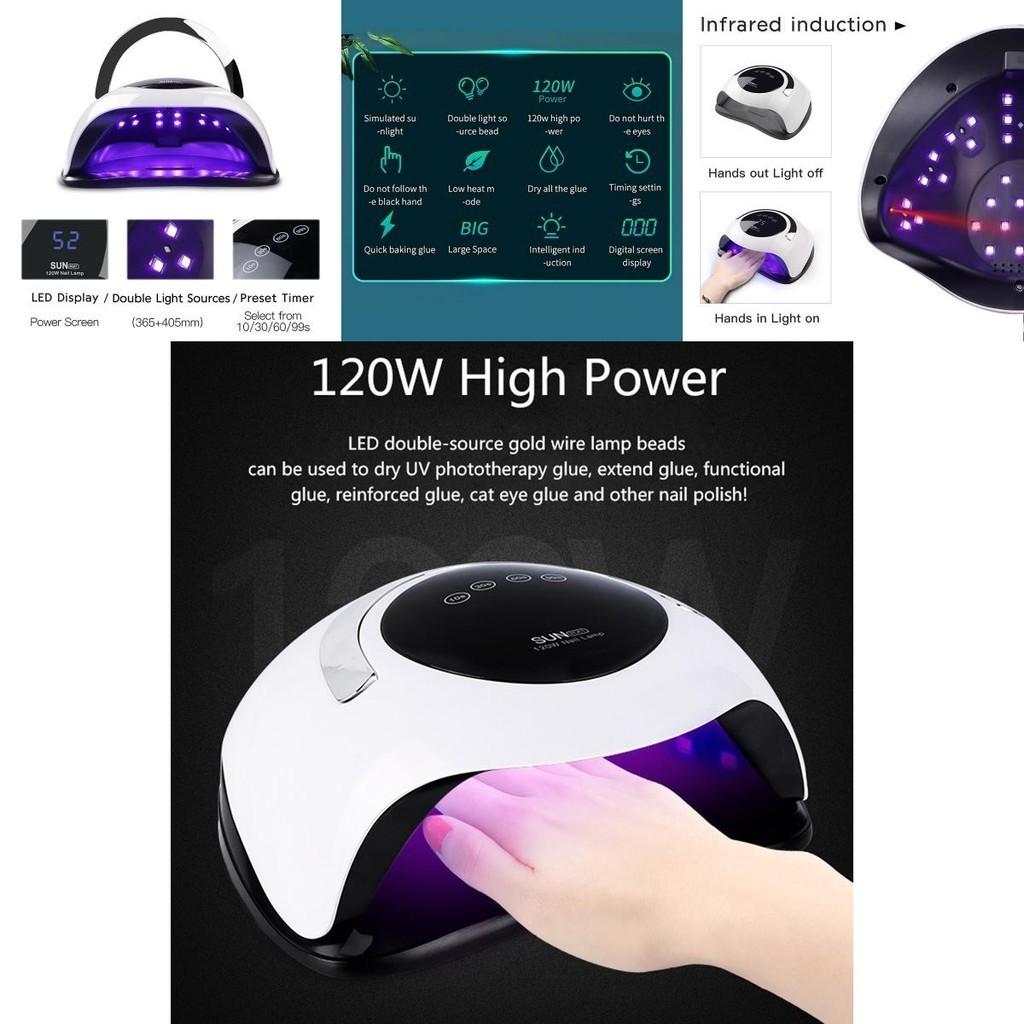 Advanced Portable 120w High Power Nail Dryer For Quick And Even Gel Curing