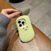 3D Cartoon Niedliche Fruchtbirne Weiche Silikon-Telefonhülle für iPhone 16 Promax 15 14 13 Schutzhülle Neujahrs-Glücksgeschenk