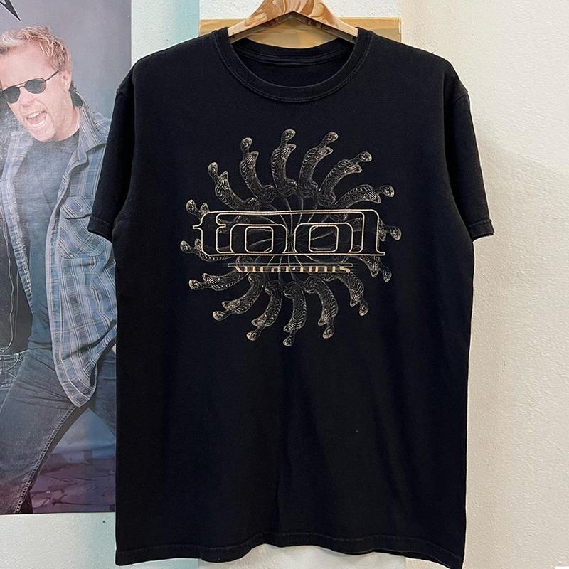 

Tool Band American Heavy Metal Rock Short-sleeved Y2k Street Heavyweight Cotton Cool Round-neck Half-sleeved Fashion T-shirt 2XL