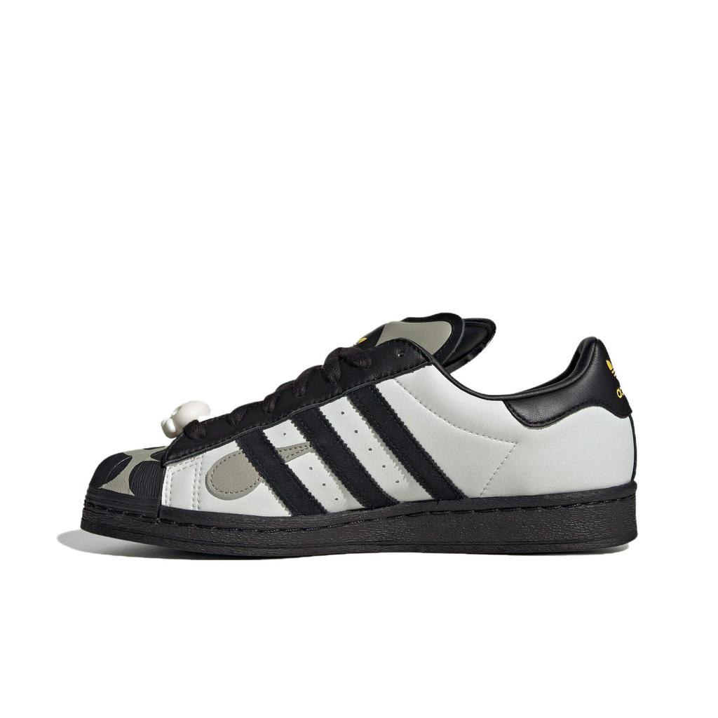OFFGOD:TATE x adidas Superstar 82 Cinza Órbita Preto Core Amarelo Tênis Unissex JQ8778