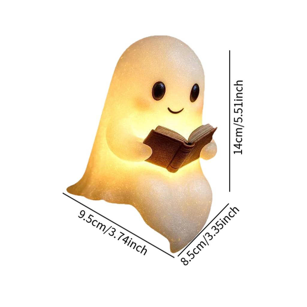 6/8in Ghost Night Light, Cute Ghost Figurines Statue Decor, Funny Night Lamp Statue for Bedrooms, Study Rooms, Living Rooms