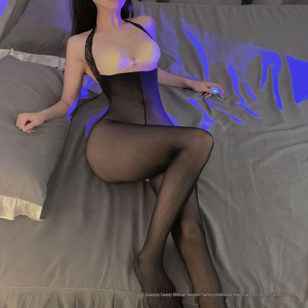 Sheer Temptation Lingerie Set: Tearable Bodysuit & Stockings