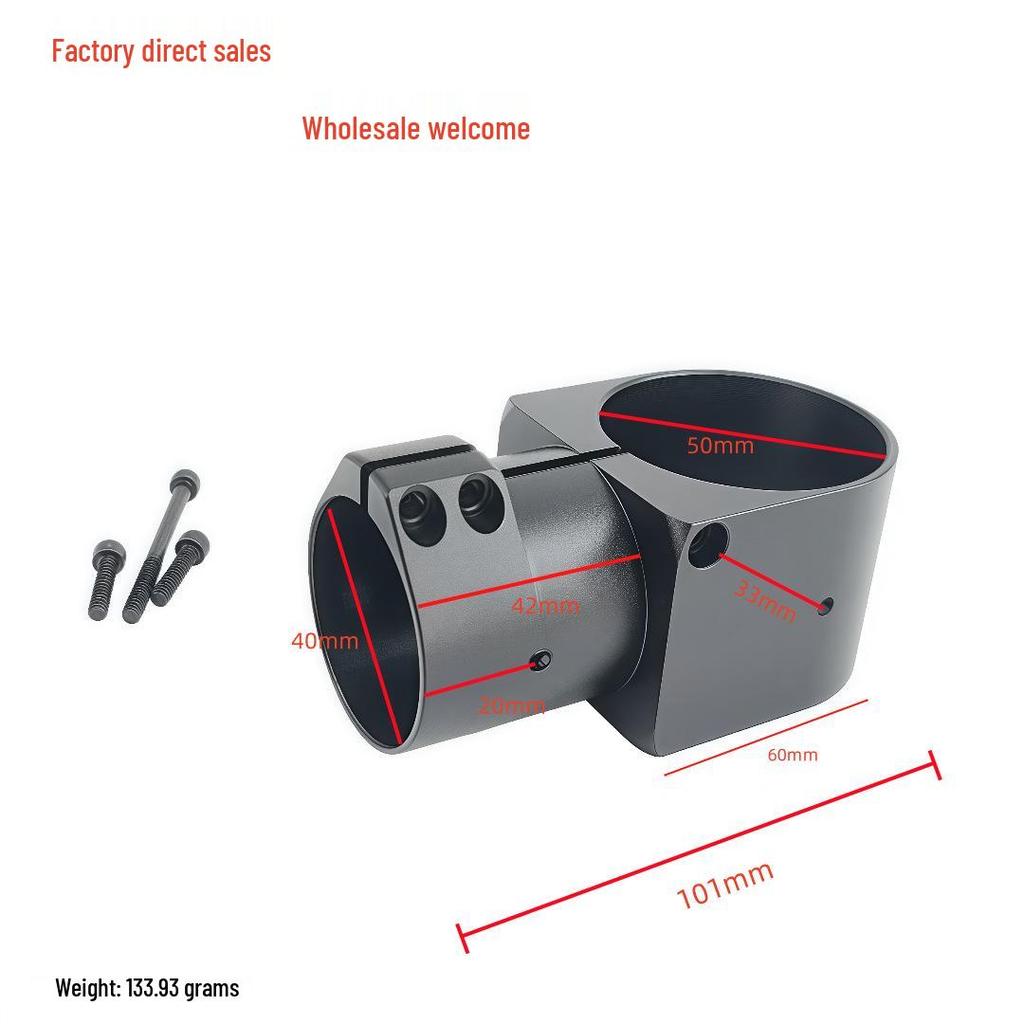 Aluminum Alloy Tee Pipe Clamp for Drone Landing Gear (16/20/25 to 25/30/40)