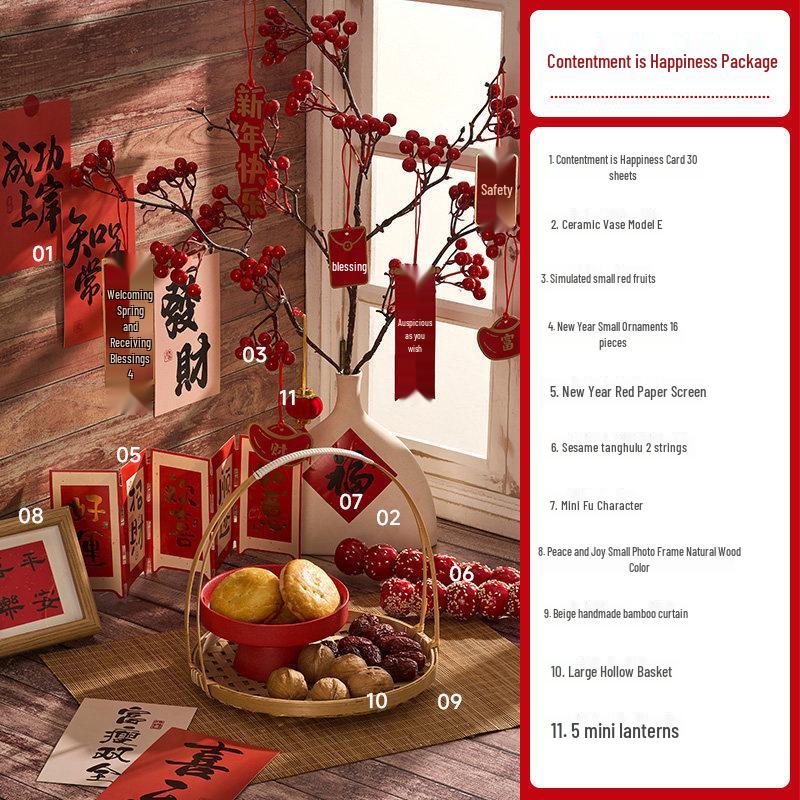 2026 New Year Retro Food Photography Scene Setup with Chinese-Style Props