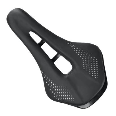 REMDY Bicycle Saddle Seat with Perforated Cutouts and Short Breathable for Road Mountain and Cross Bikes Nose, Bikes, Bikes, (MTB) [Black]
