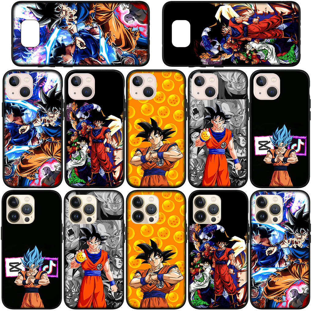 For Samsung Galaxy S24 S23 iPhone 16 15 14 Xiaomi Redmi Note 13 12 11 8Plus 9 Pro Max X XR Phone Case Dragon Ball Goku Z DragonBall OPPO Huawei Cover