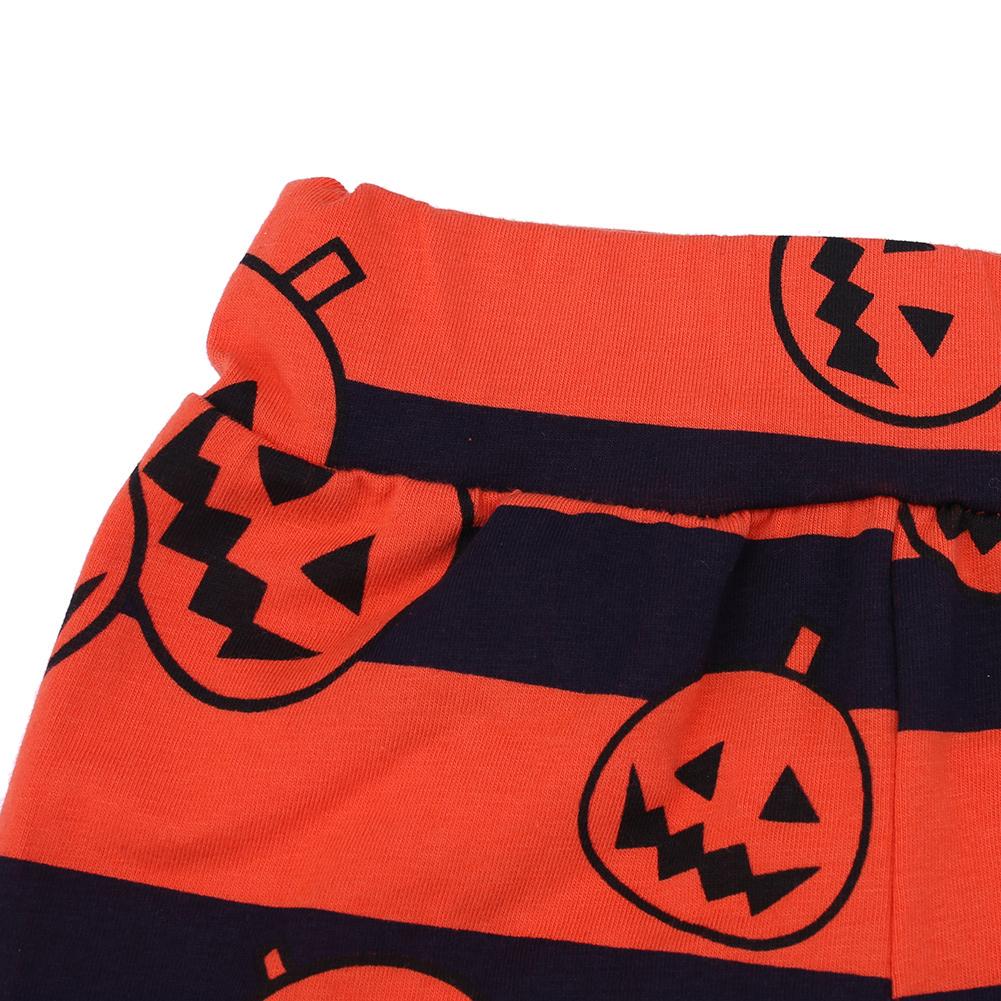 Buy 3pcs Baby Halloween Romper+ Pumpkin Lantern Print Stripe Pants