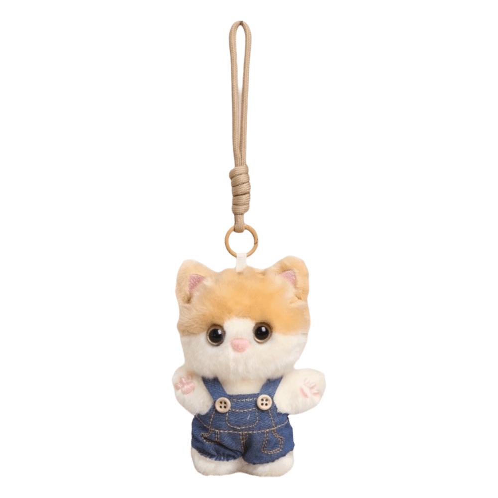 Decoration Cat Plush Pendant Kawaii Bag Hanging Charm Keyring Kitten Keychain Room Decor