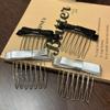 1PC Bangs Broken Hair Sorting Hair Comb Women Girls Cute Butterfly Knot Hair Clip Bow Flower Korean  Sweet Inverted Comb Hair Accessories  Jewelry