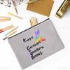Merci AESH Printed Makeup Bag Travel Toiletry Organizer Female Neceser Cosmetic Pouch  School Pencil Bags Best Gifts for AESH