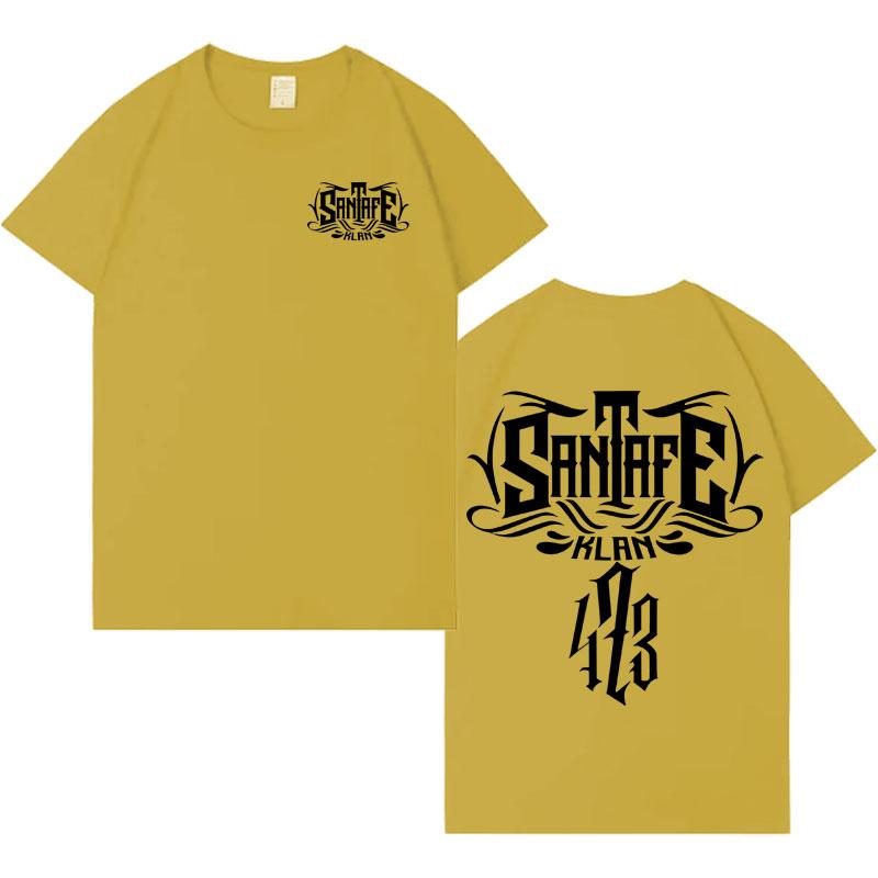 Santa Fe Klan Merch Double Sided Print Short Sleeve Tee Shirt Unisex Fashion Pop Music 100 Cotton CrewNeck Casual Gothic Tshrit