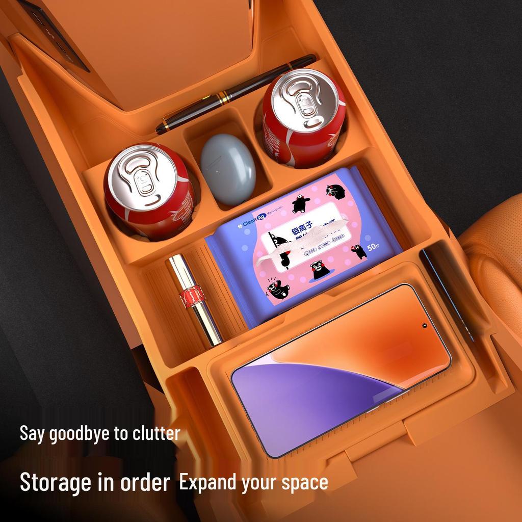 Multifunktionale Aufbewahrungsbox für 25 Modelle: High Mountain 7/8/9 Mittelkonsole Silikon-Zubehör