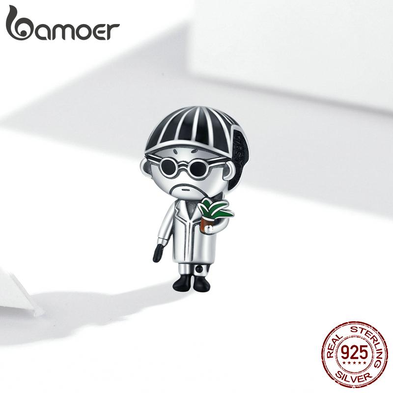 

BAMOER из стерлингового серебра 925 пробы, изысканные ретро-герои фильмов, бусины для женщин, ювелирные украшения 925 silver