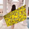 Yellow Classic Rubber Duck Beach Towel Colorful Bath Towels For Girl Microfiber Quick Dry Custom Sand Free Beach Yoga Spa