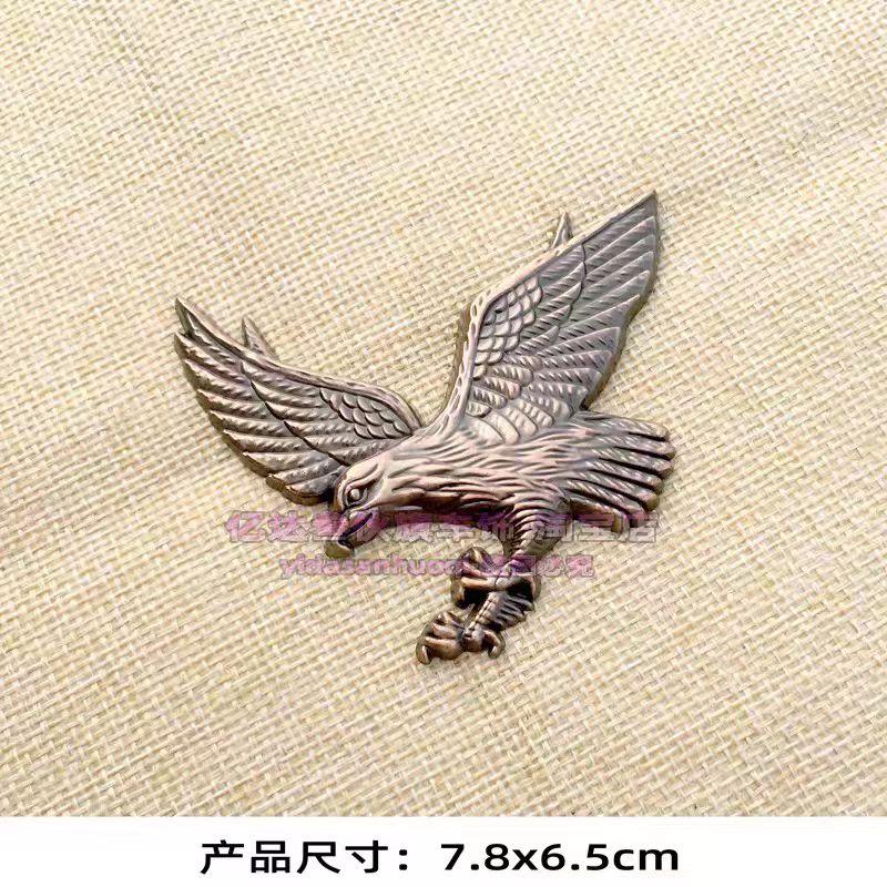 3D Stereoscopic Eagle Metal Car Sticker Eagle Emblem for Motorcycle Fuel Tank Cap Body Decal and Rear Trunk Decorative Badge