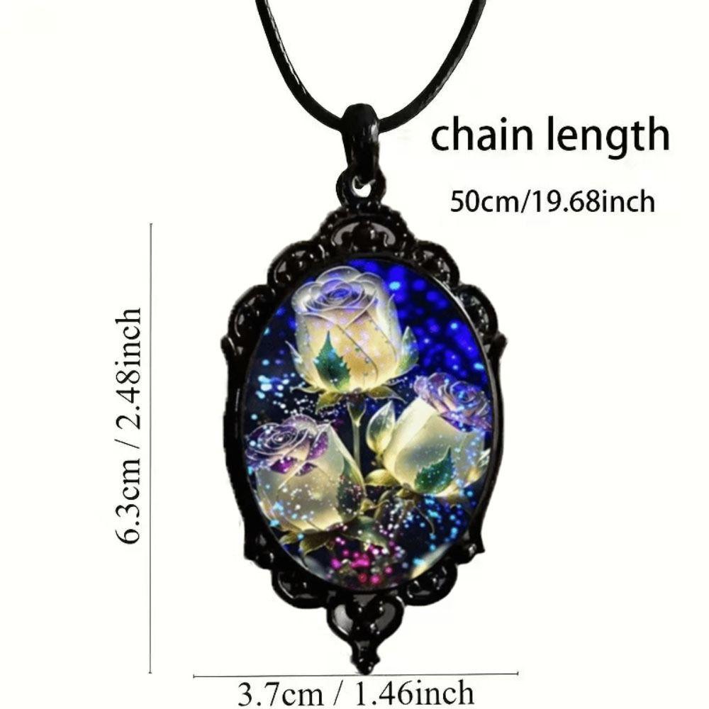 Jewelry Accessories Floral Necklace Vintage Charm Necklace Creative Gift Charming Necklace