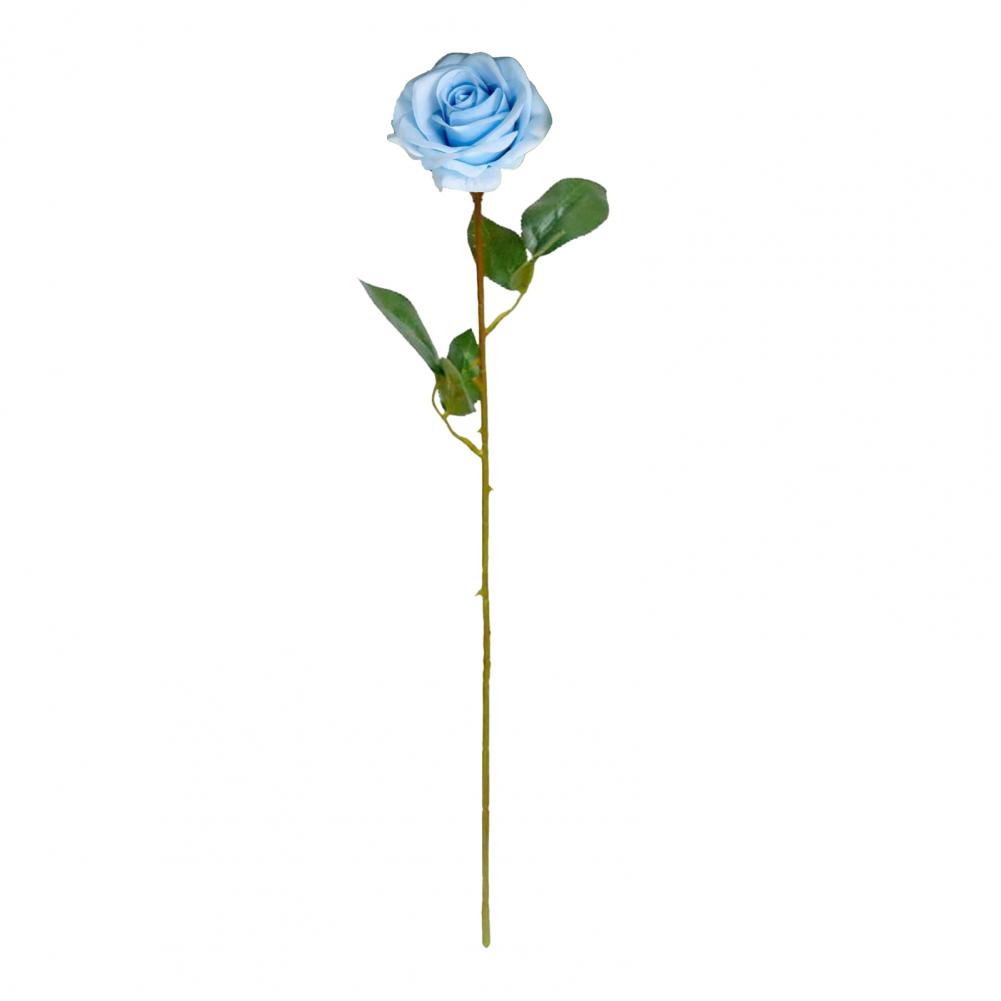 Artificial Flower Branch Artificial Rose Flower Branch Realistic Silk Bloom with Green Leaves Faux Floral Decoration for Home