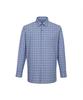 Dagseusyeocheu Cotton Blend Small Check Shirt Regular Fit Blue_Dlp2Shcl110B1