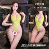 Sex Underwear Thin Transparent High Split Suspender Onesie Sexy Mesh Perspective Bikini Pajamas