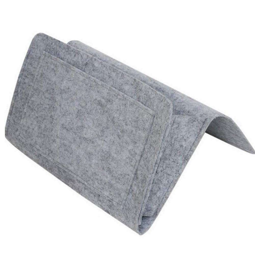 Bed Bedside Pocket Book Clamp Computer Felt Holder