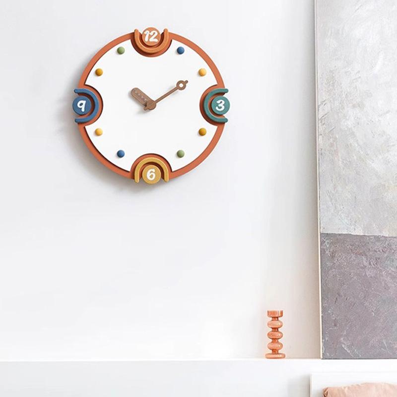 Cute Interior Clock Wall Creative Design Aesthetic Silent Fashion Minimalist Wall Clocks Simple Cartoon Wanduhr Home Decoration