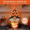 AB34-2Pcs Halloween Dwarf Decoration With Light Handmade Dwarf Lamp Halloween Decorations For Indoor Outdoor Decorations