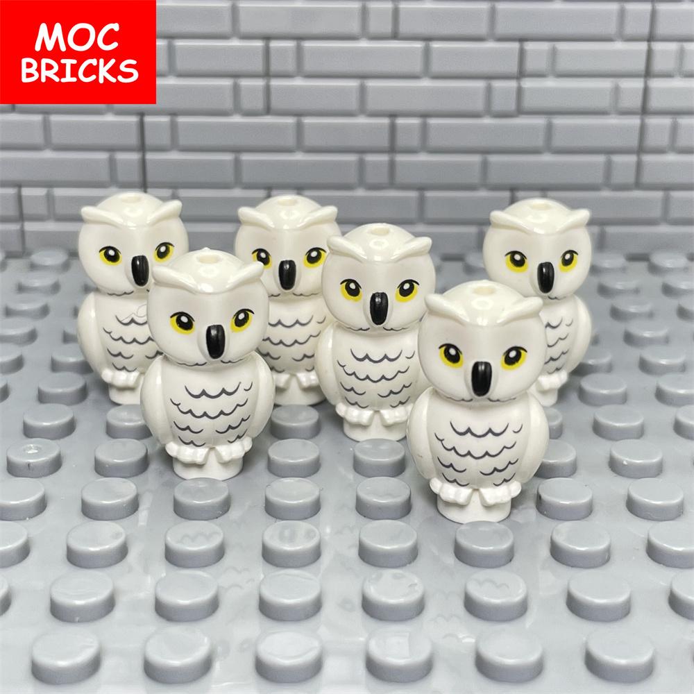 Нетоксичные 6 шт./лот Кубики Moc Сова Птица Животные Зоопарк Образовательный Строительный Блок 21333Pb03 6288362 Фигурки Игрушки Для Детей Подарки