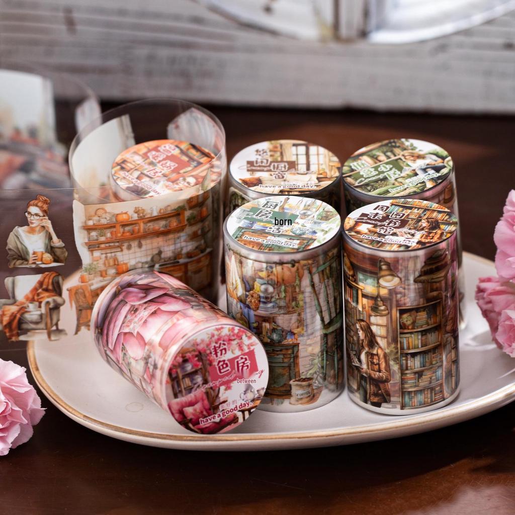 Life's Corner Series: 6 Design Life Scene Washi Tape for Journals and Dioramas