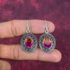 Bi-Color Tourmaline Earrings Gemstone Jewelry, 925 Solid Sterling Silver Handmade Earrings, Latest Design Jewelry