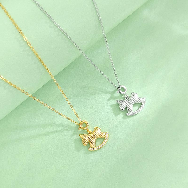 S925 Sterling Silver Zodiac Birth Year Pendant Necklace 2026 - Women's Light Luxury Clavicle Chain