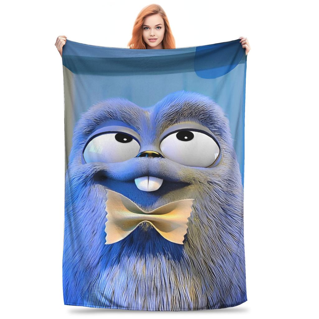 Warm BlanketChildren Travel Grizzys and The Lemmings Throw Blanket  Flannel Bedspread For Bedroom Street Trend Sofa Bed Cover