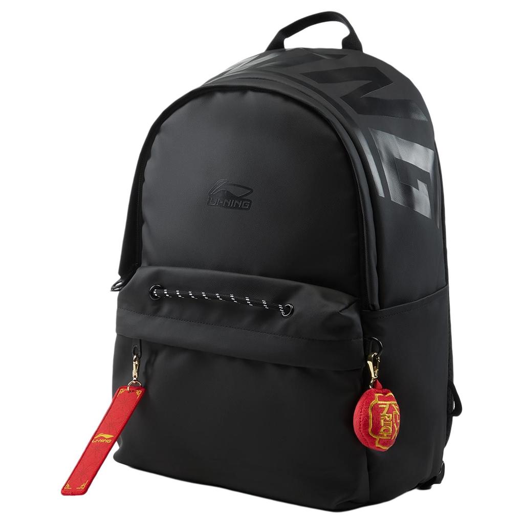 New LiNing Rijin Doujin Collection Polyurethane Backpack Unisex Black ABSV005-1