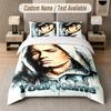 Eminem 3Pcs Bedding Set, Personalized Custom Name Text, 1 Duvet Cover & 2 Pillowcases For Bedroom
