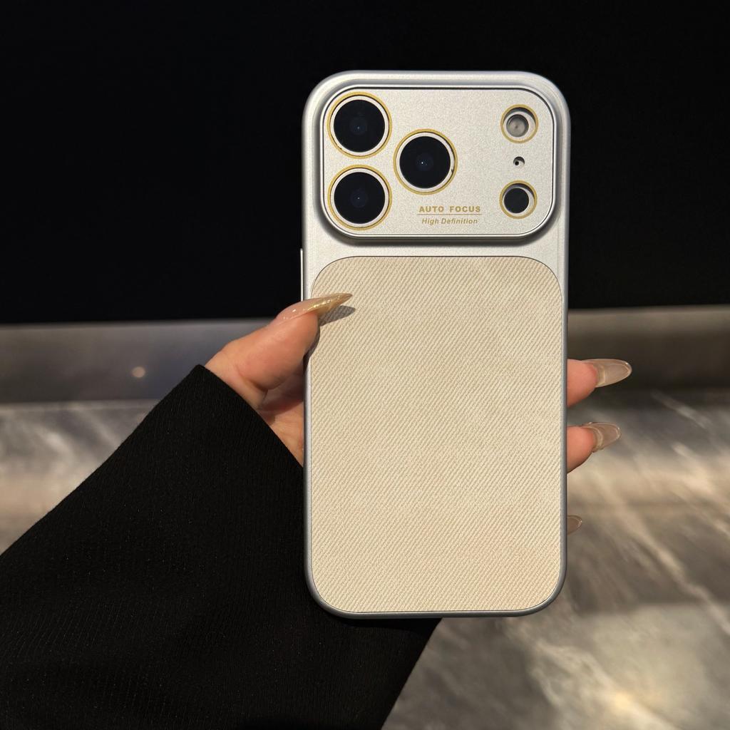 Large Window Lens Denim Jeans Phone Case For For Iphone 17 16 1 14 13 Pro Max Camera Protection Shockproof Matte Hard Cover