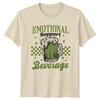 Emotional Support Beverage Saint Patricks Day Holidays Mens T-Shirt Womens Tee