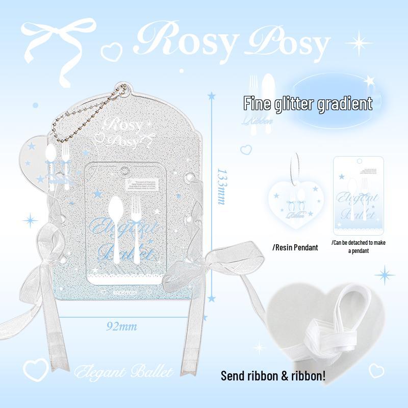 Leather Ballet Lace-Up ID Card Holder - Soft, Compact, Horizontal Design