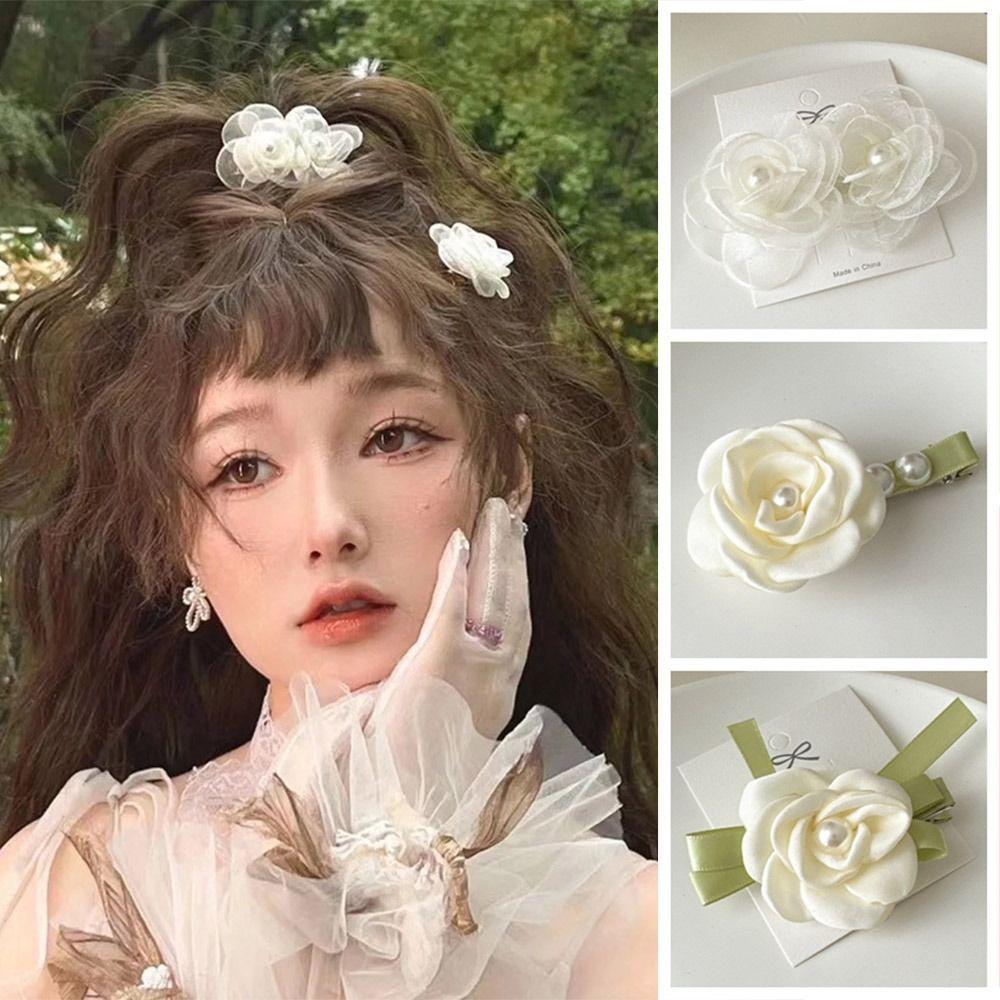 Luxury Bride Hair Clips Elegant Wedding Headwear Fashion Flower Bridal Hairpin Hair Accessories