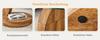 Modern Minimalist Tempered Glass Coffee Table, Multi-Layer Design, High-Quality MDF Material, with Natural Wood Texture Stickers
