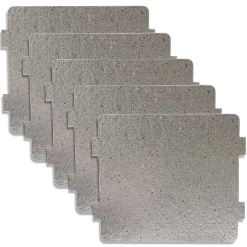 5-Piece Universal Mica Sheet Microwave Oven Repair Parts for Kitchen, Home, Office, and Restaurant Use (4" x 4.7")