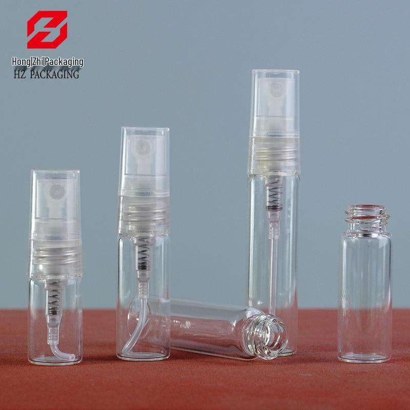 Transparent Trial Size Spray Bottle: 2ml, 3ml, 5ml Perfume Sample and Dispensing Bottle