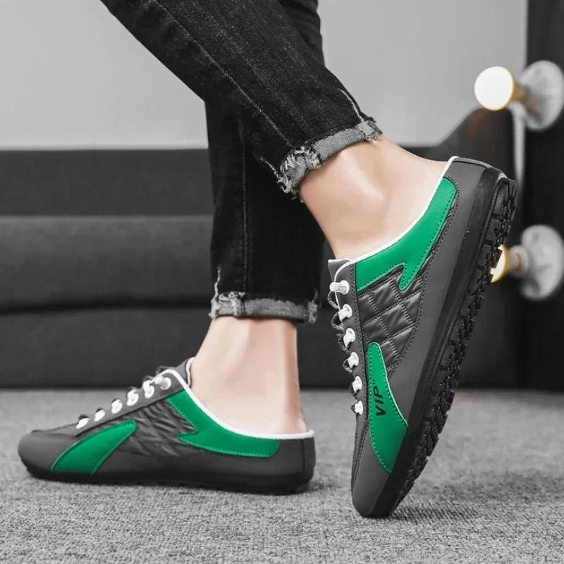 Men's Casual Shoes Non-slip Man  New Fashion Casual Half Slippers Lightweight Men's 2024 Fashion Trend Outdoor Walking Shoes